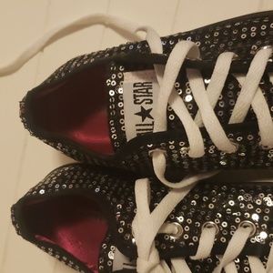 Sparkling Converse shoes - Womens Size 10